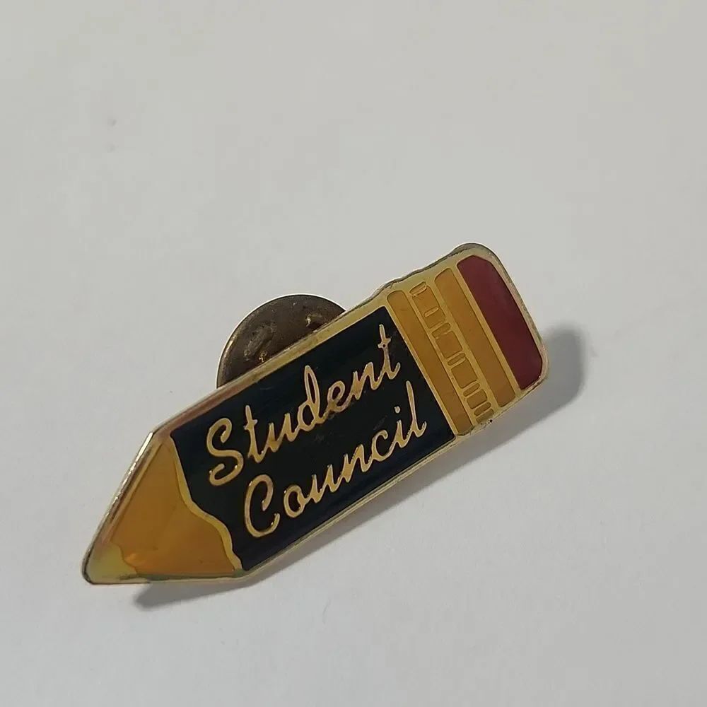 Pencil Shaped Student Council Pin - Picture 2 of 3